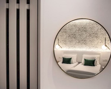 Theodora Hotel Kreta kamer spiegel