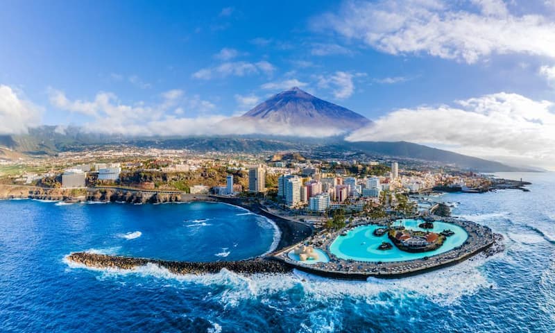 Luchtfoto Puerto de la Cruz Tenerife