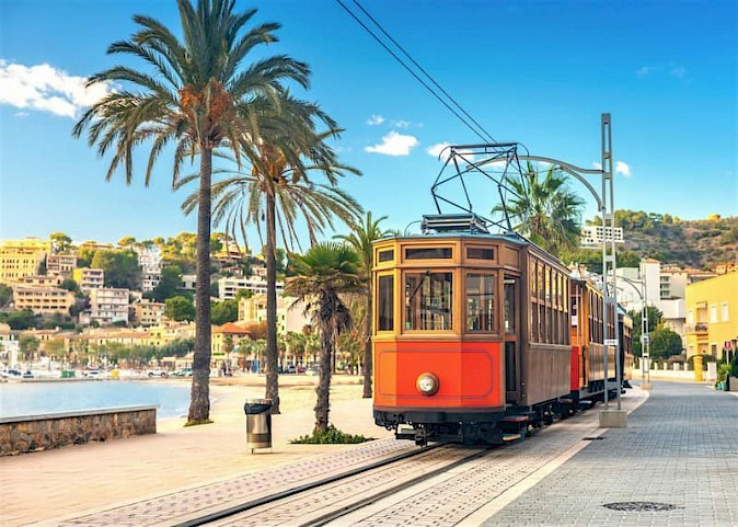 Tram van Soller naar Port de Soller Mallorca