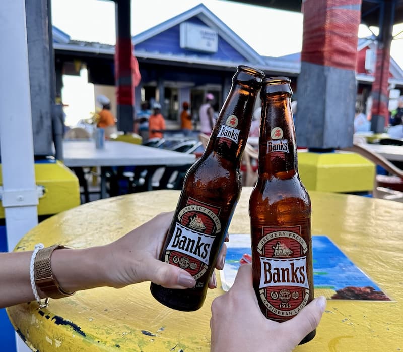 Banks: Lokaal bier Barbados in Oistins