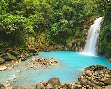 Rio Celeste waterfall Costa Rica