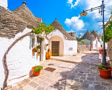 Typische witte huisjes Puglia