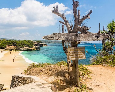 Dream Beach Nusa Lembongan bij Bali