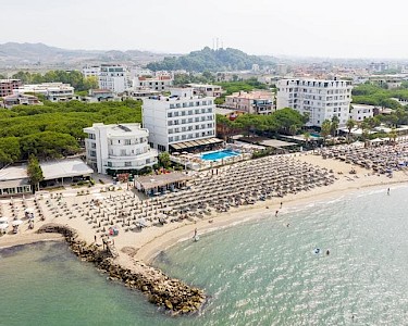 Hotel Elesio Albanië strand