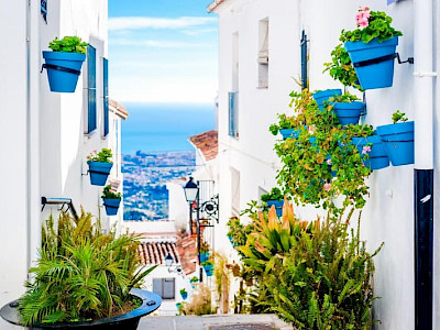 Pittoresk straatje in Mijas Zuid-Spanje