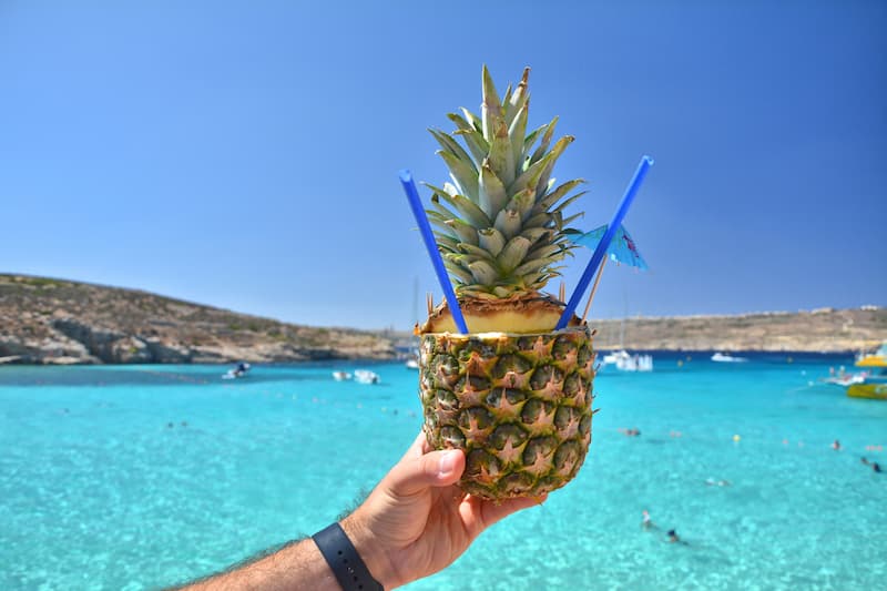 Ananas cocktails Comino Malta